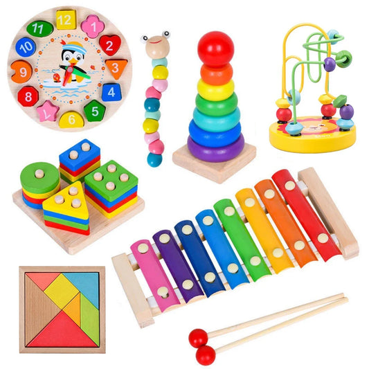 Gioco Montessori in Legno per Bambini 1-3 Anni β Regalo Educativo per Bimbi e Bimb