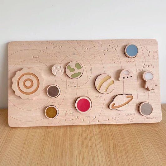 Disco Planetario Magnetico in Legno Montessori